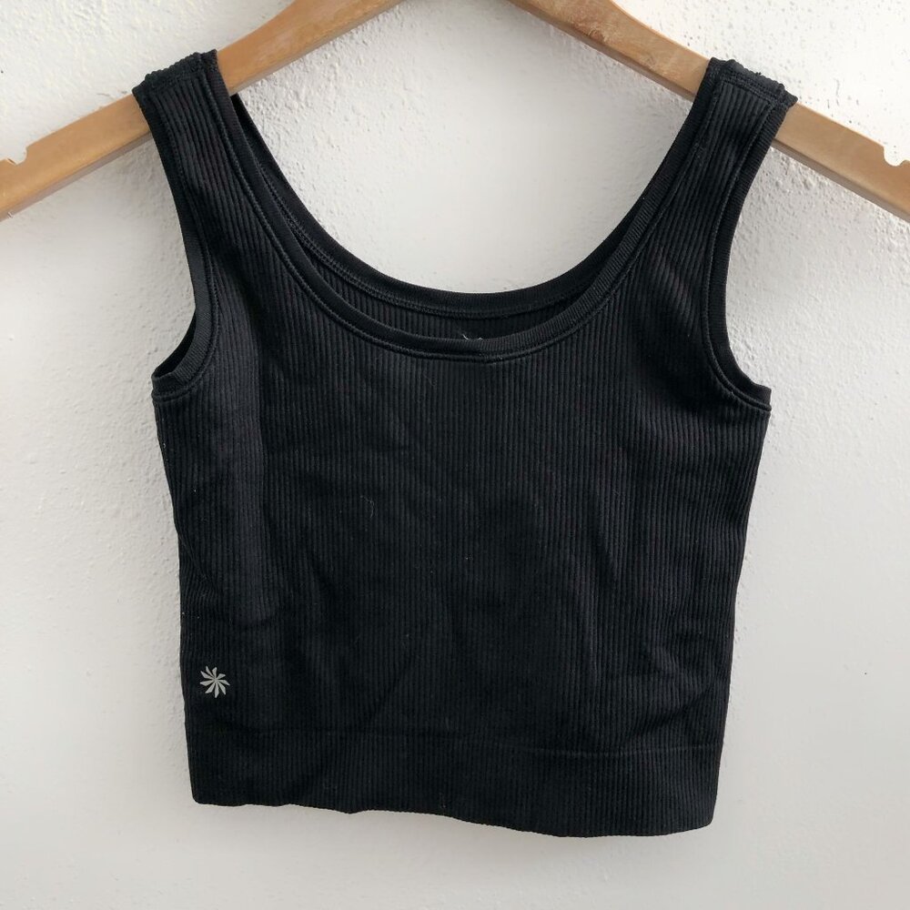 ATHLETA Girl Rise Above Rib Crop Tank Size Medium (8/10) - Picture 2 of 7